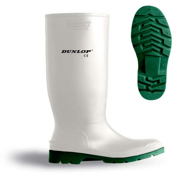 Bota de agua blanca Dunlop sin protección