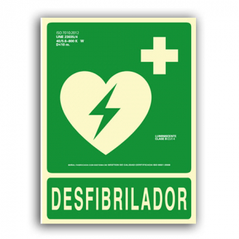 Sinal desfibrilador DEA 21x30cm637