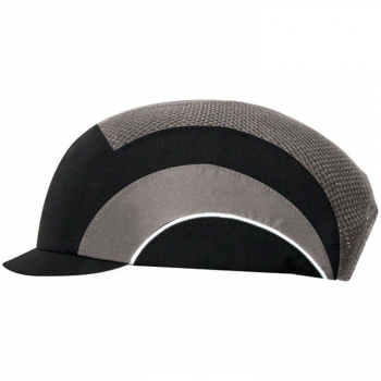 Gorra de seguridad JSP visera micro negra y gris