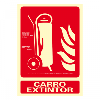 Sinal Carro Extintor Classe A 21x30cm081