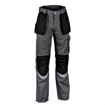 Calça Cofra com Cordura Cinza e Preto