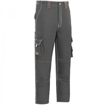 Pantalón de trabajo elástico de alta calidad, está reforzado con triple costura y además cuenta varios bolsillos.