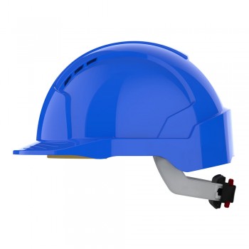 Casco JSP EVOLITE con ruleta ventilado azul668