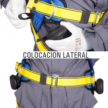 cinta fabricada en poliéster que permite aliviar el cuerpo y evita puntos de presión tras una caída