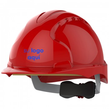 Casco JSP EVO3 rojo con ruleta