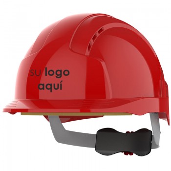 Casco JSP EVOLite personalizado rojo con ruleta