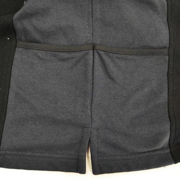 Polo manga corta bicolor negro/gris