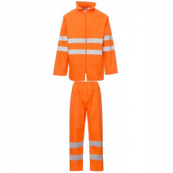 Traje de agua reflectante naranja fluor