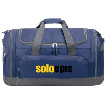 Mochila com logotipo da empresa para vestuário de trabalho.