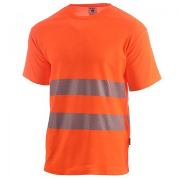 Camiseta laranja de alta visibilidade