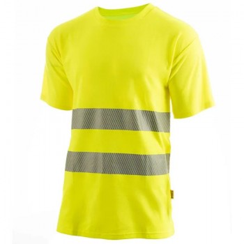Camiseta amarela refletora EN20471 classe 2.