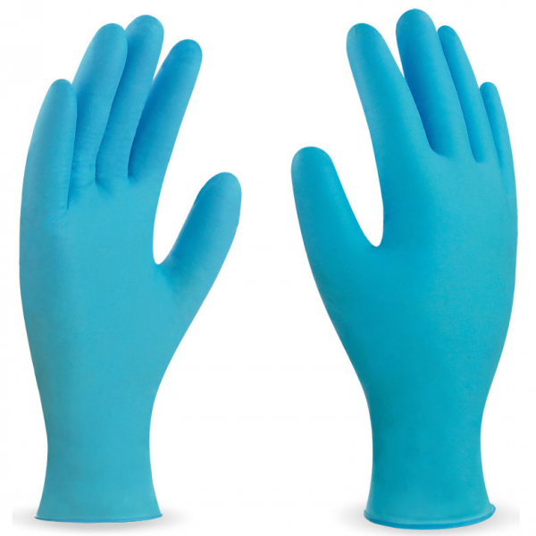 Caja 100uds. guantes nitrilo azul