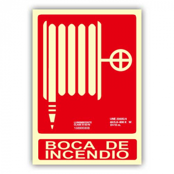 Sinal "Boca de Incêndio" 21x30cm