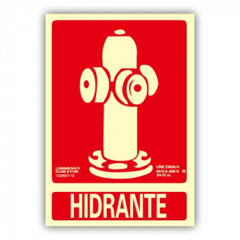 Señal "Hidrante" 21x30cm