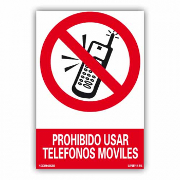 Sinal "Proibido Usar Telefones Móveis"63