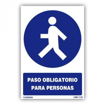 Señal "Paso Obligatorio para Personas"