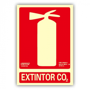 Señal "Extintor CO2" 21x30cm28