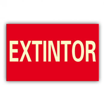 Señal Texto "Extintor" 21x13cm42