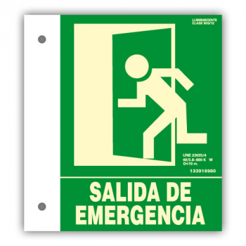 Banderola PVC "Salida de Emergencia" 22x30cm46