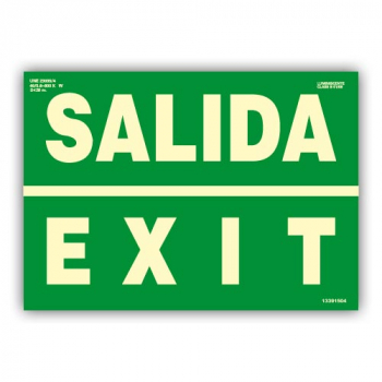 Señal "Salida/ Exit" 22x30cm26