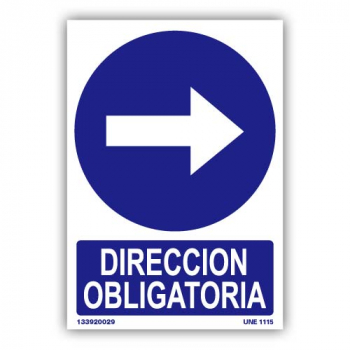 Señal "Dirección Obligatoria" Derecha32