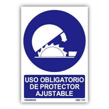 Señal "Uso Obligatorio Protector Ajustable"34