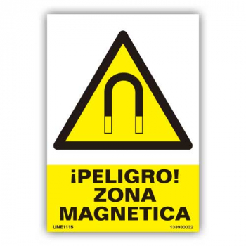 Sinal "Perigo: Zona Magnética"