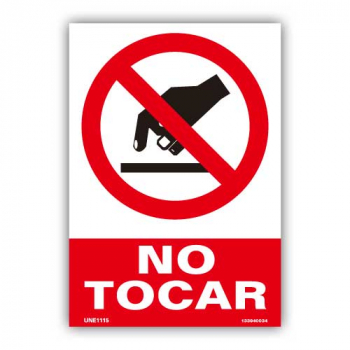 Señal "No Tocar"