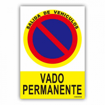 Señal "Vado Permanente"71