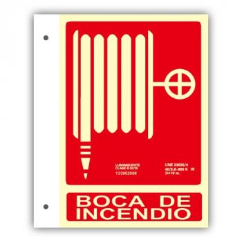 Bandeira de Alumínio Texto Boca de Incêndio...48