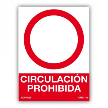 Señl Circulación Prohibida