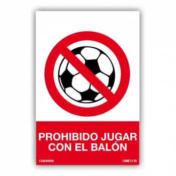 Señal Prohibido Jugar Con El Balón05