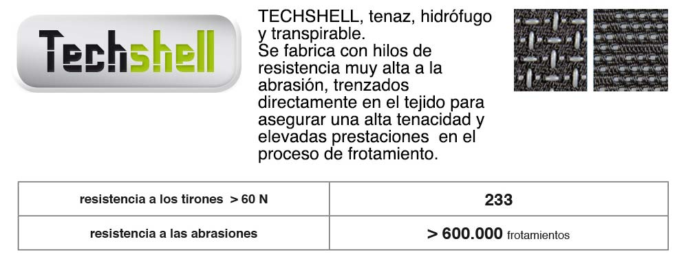 Tejido empeine Techshell de Cofra